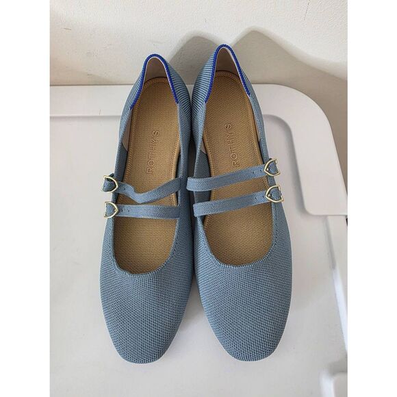 Rothy's The Double Buckle Mary Jane - Sky Size 10 NWOB - Picture 3 of 10